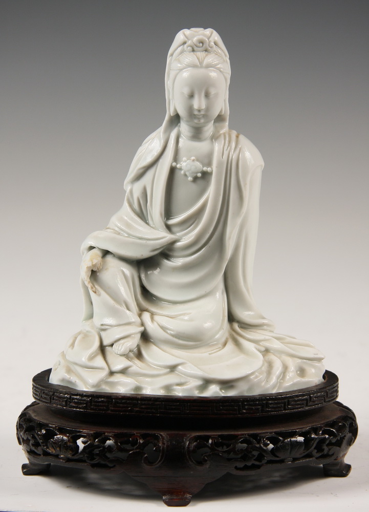BLANC DE CHINE FIGURE ON STAND -