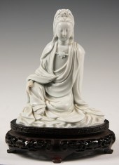 BLANC DE CHINE FIGURE ON STAND
