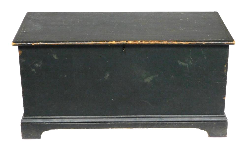 +BLANKET CHEST, 19TH C., PINE,