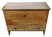 BLANKET CHEST, AMERICAN 19TH C