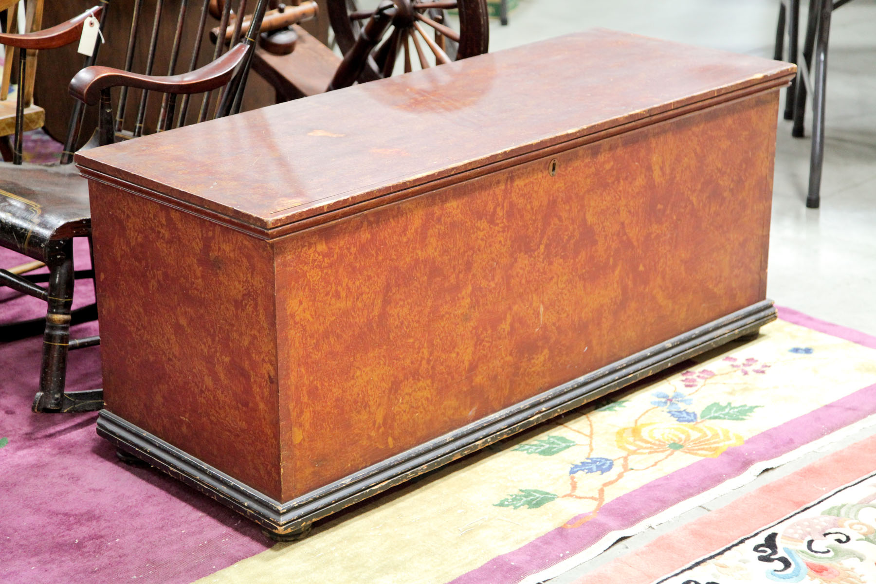 BLANKET CHEST.  American  early