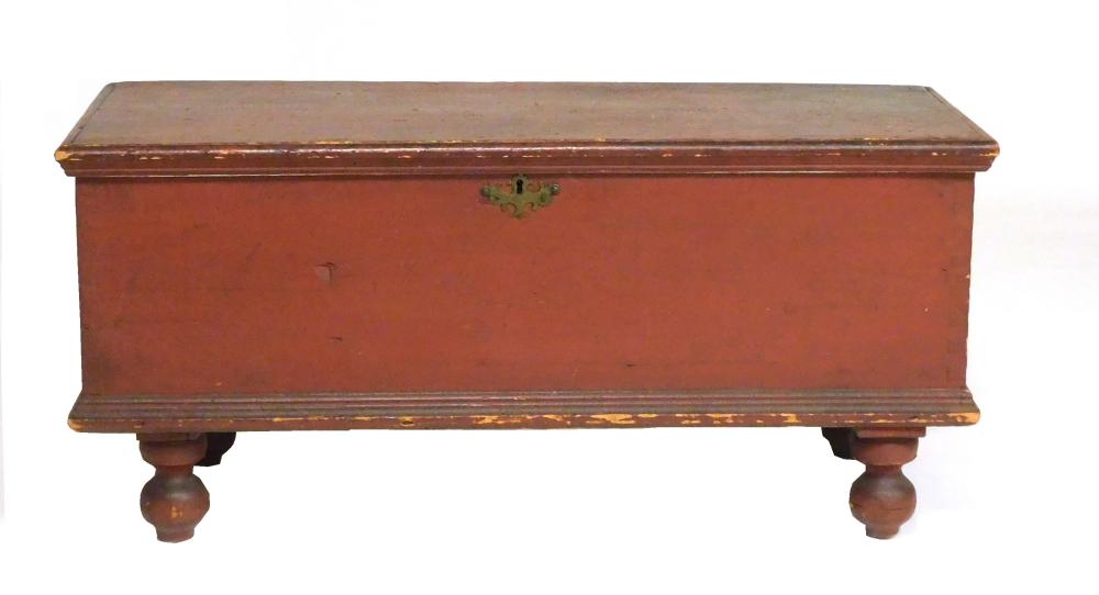 BLANKET CHEST, AMERICAN, LATE 18TH/