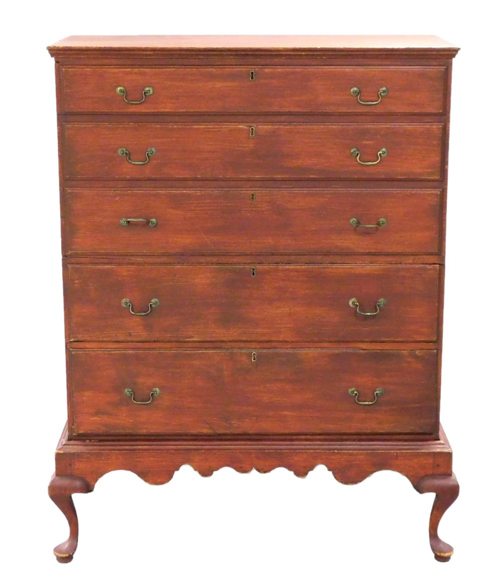 BLANKET CHEST ON FRAME LATE 18TH