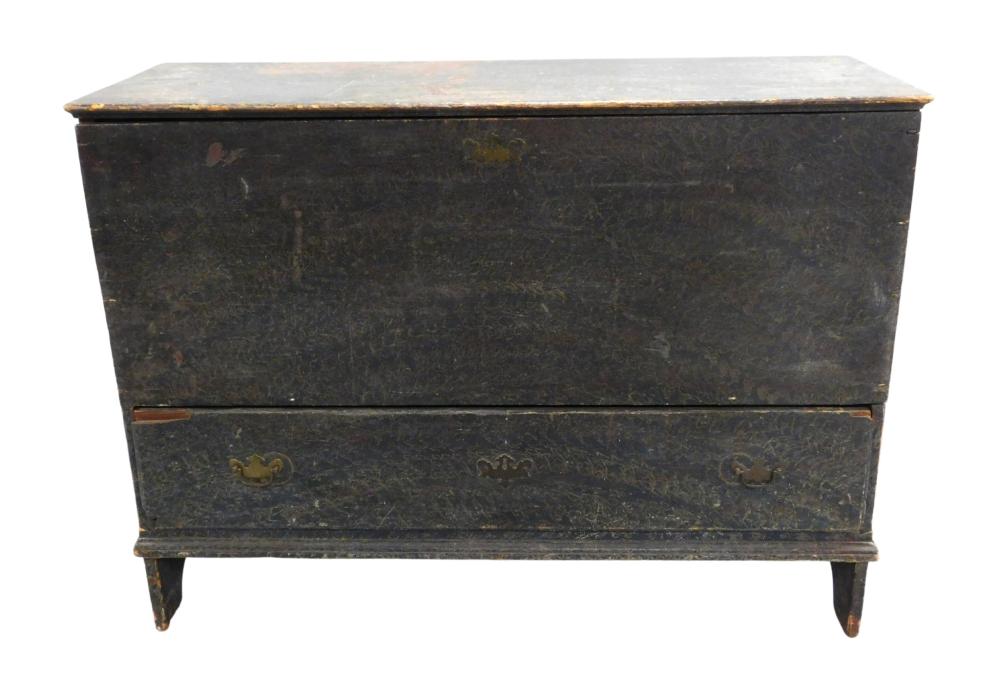 BLANKET CHEST WITH DRAWER, LATE