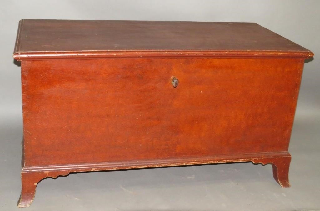 BLANKET CHESTca. 1800; in pine