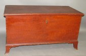BLANKET CHESTca. 1800; in pine