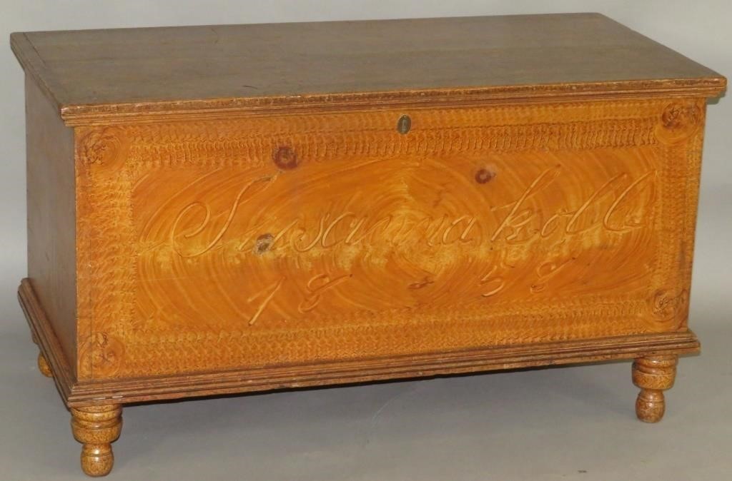 BLANKET CHESTca. 1858; an