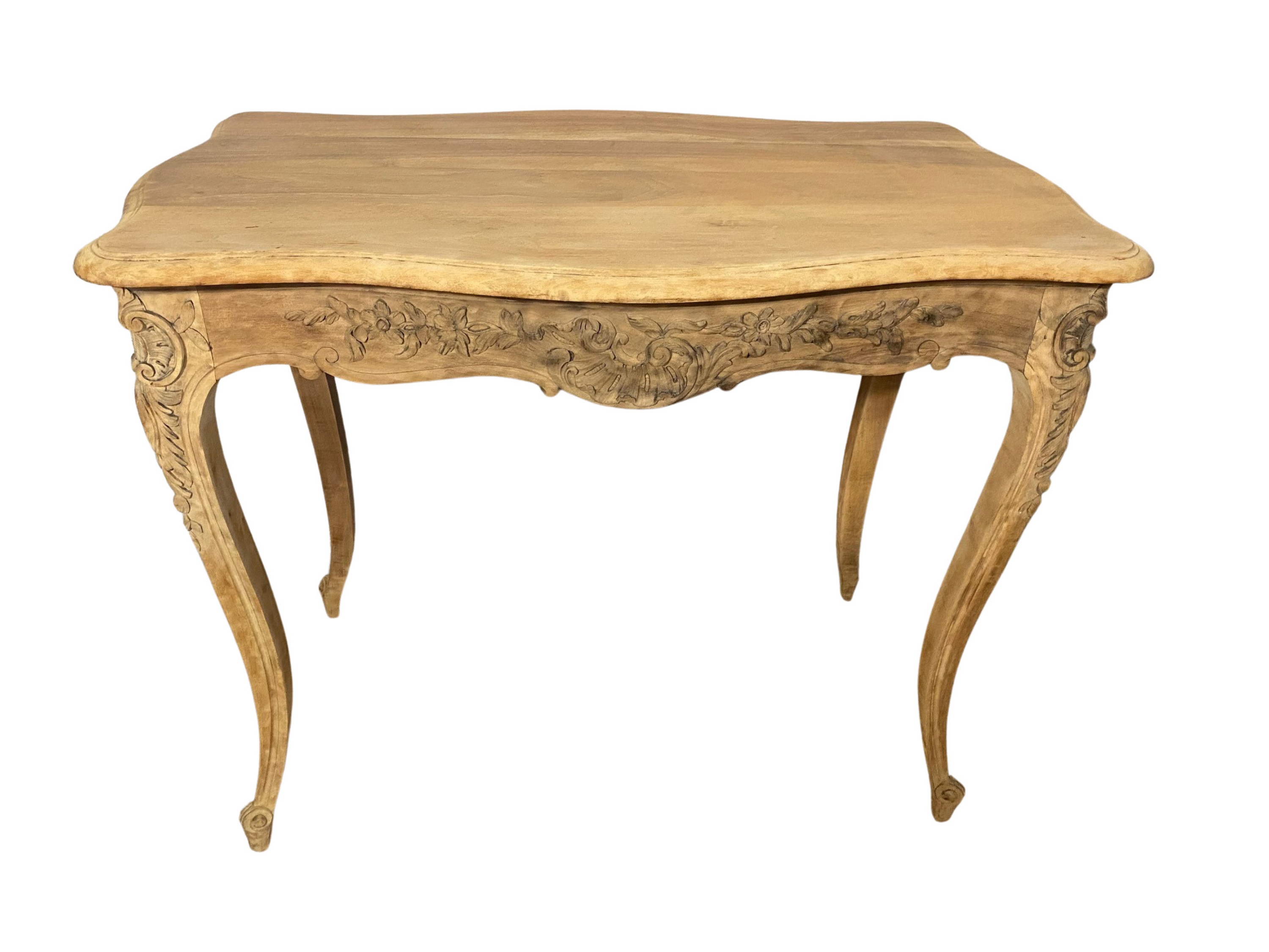 BLEACHED LOUIS XV STYLE SALON TABLE