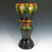 Blended glaze jardiniere and p