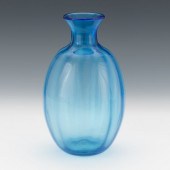 BLENKO ART GLASS BLUE MELON OP