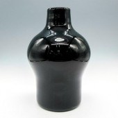 BLENKO BLACK GLASS VASEHand cr