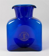 BLENKO COBALT VASE IN GINSBURG