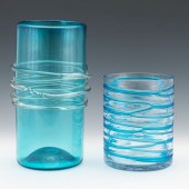 BLENKO VINTAGE ART GLASS TWO C