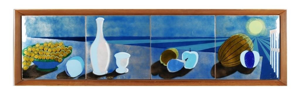 BLODGETT, MID-CENTURY ENAMEL ON