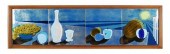 BLODGETT, MID-CENTURY ENAMEL O