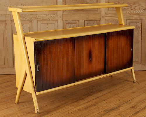 BLONDE MAHOGANY CREDENZA MANNER