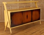 BLONDE MAHOGANY CREDENZA MANNE