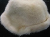 Blonde mink hat by Amrose    F