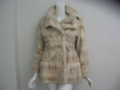 Blonde mink short coat, J