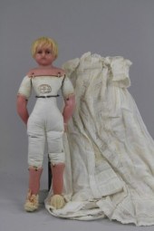 BLONDE POURED WAX DOLL Lovely