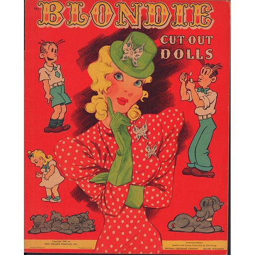 BLONDIE CUT-OUT DOLLS 1945 UNUSED