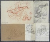 BLOOM Hyman. 5 Drawings on Pap