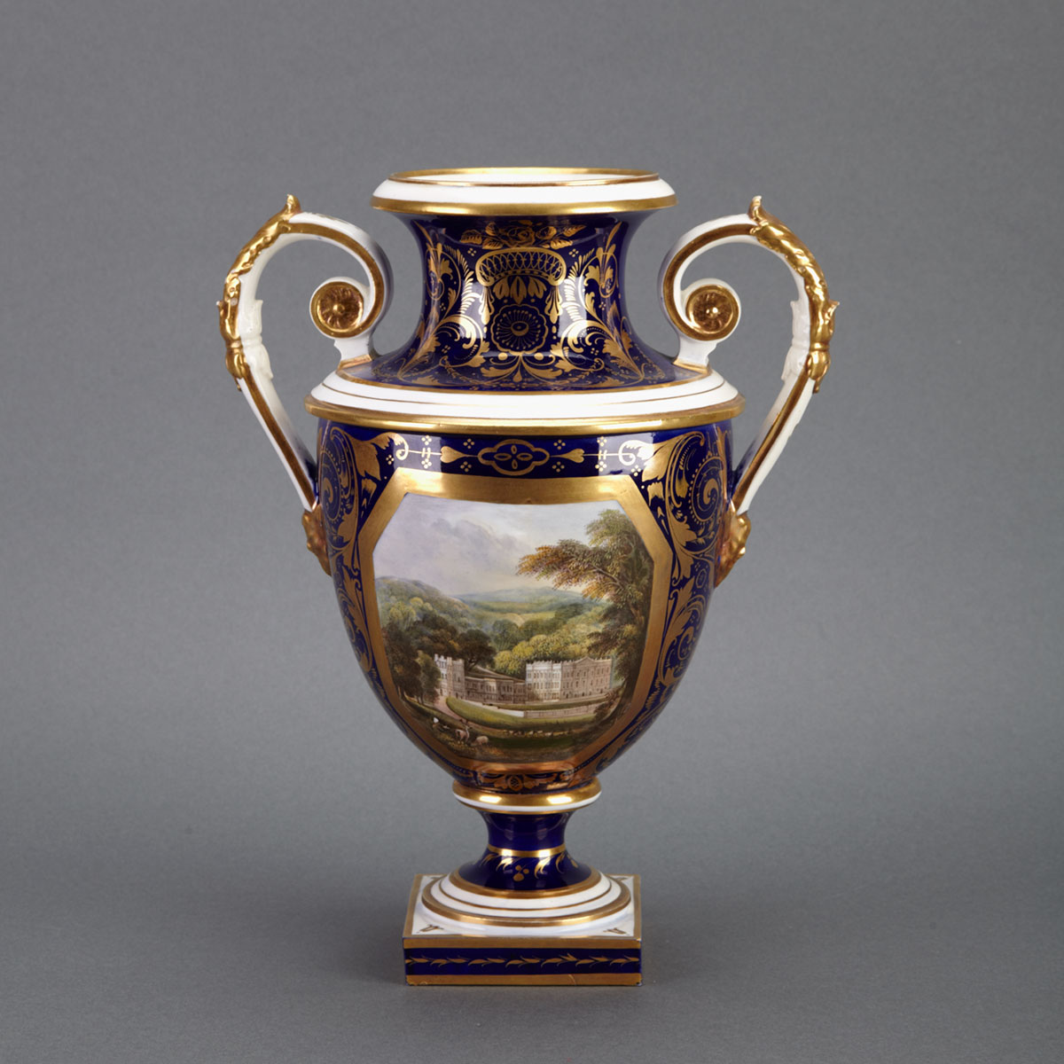 Bloor Derby Blue Ground Two-Handled