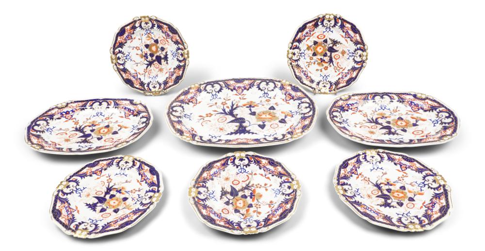 BLOOR DERBY IMARI PLATTER AND