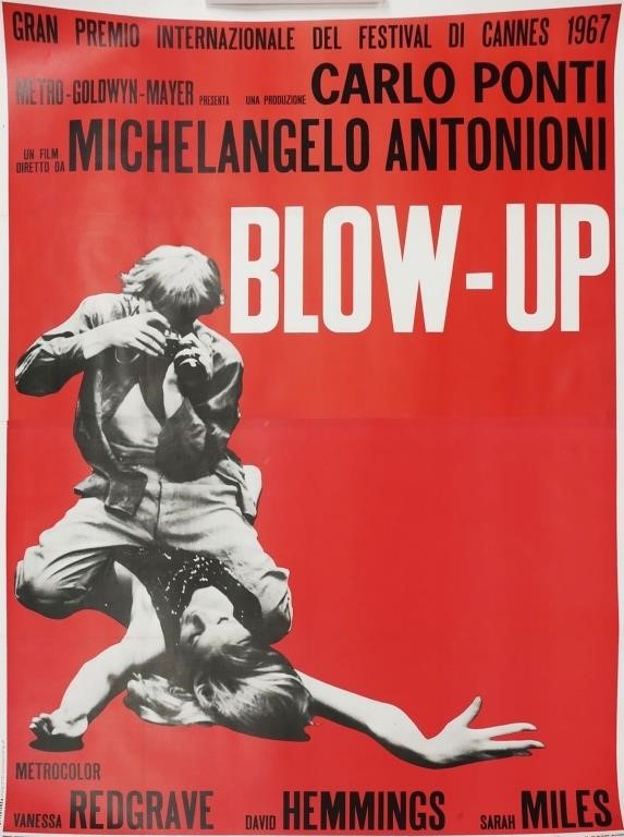 BLOW-UP, CANNES MOVIE POSTER,