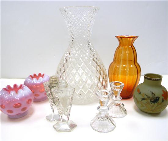 Blown and cut glassware