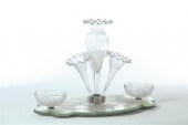 BLOWN AND ENGRAVED EPERGNE CEN