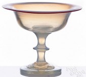 BLOWN FIERY OPALESCENT GLASS C