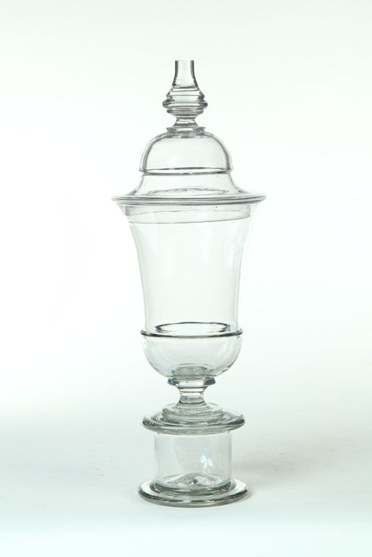 BLOWN GLASS APOTHECARY JAR. 