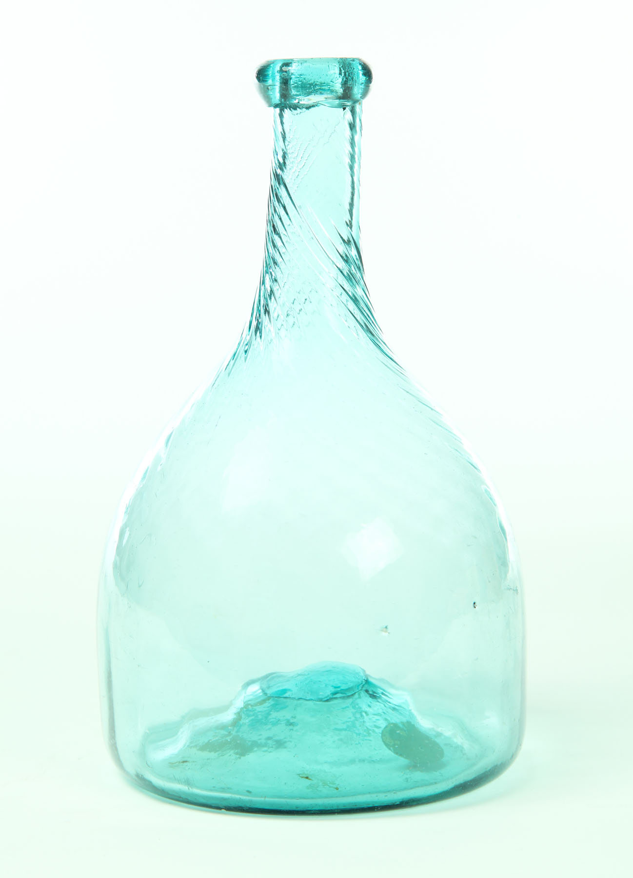 BLOWN GLASS BOTTLE.  Zanesville.