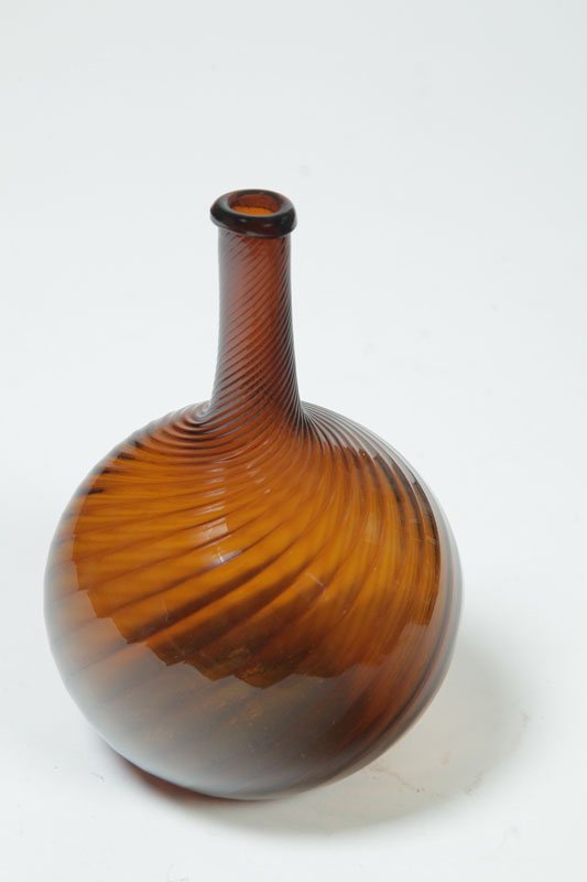 BLOWN GLASS BOTTLE.  Zanesville 
