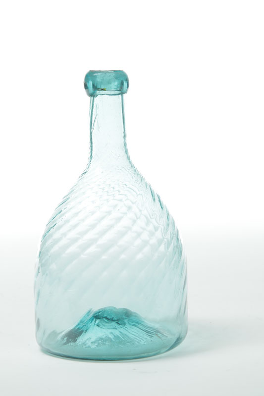 BLOWN GLASS BOTTLE.  Zanesville 