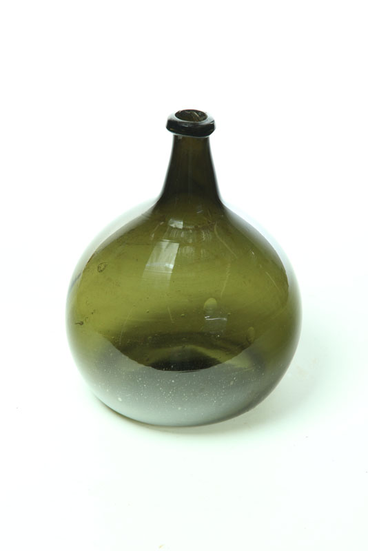 BLOWN GLASS DEMIJOHN.  American 