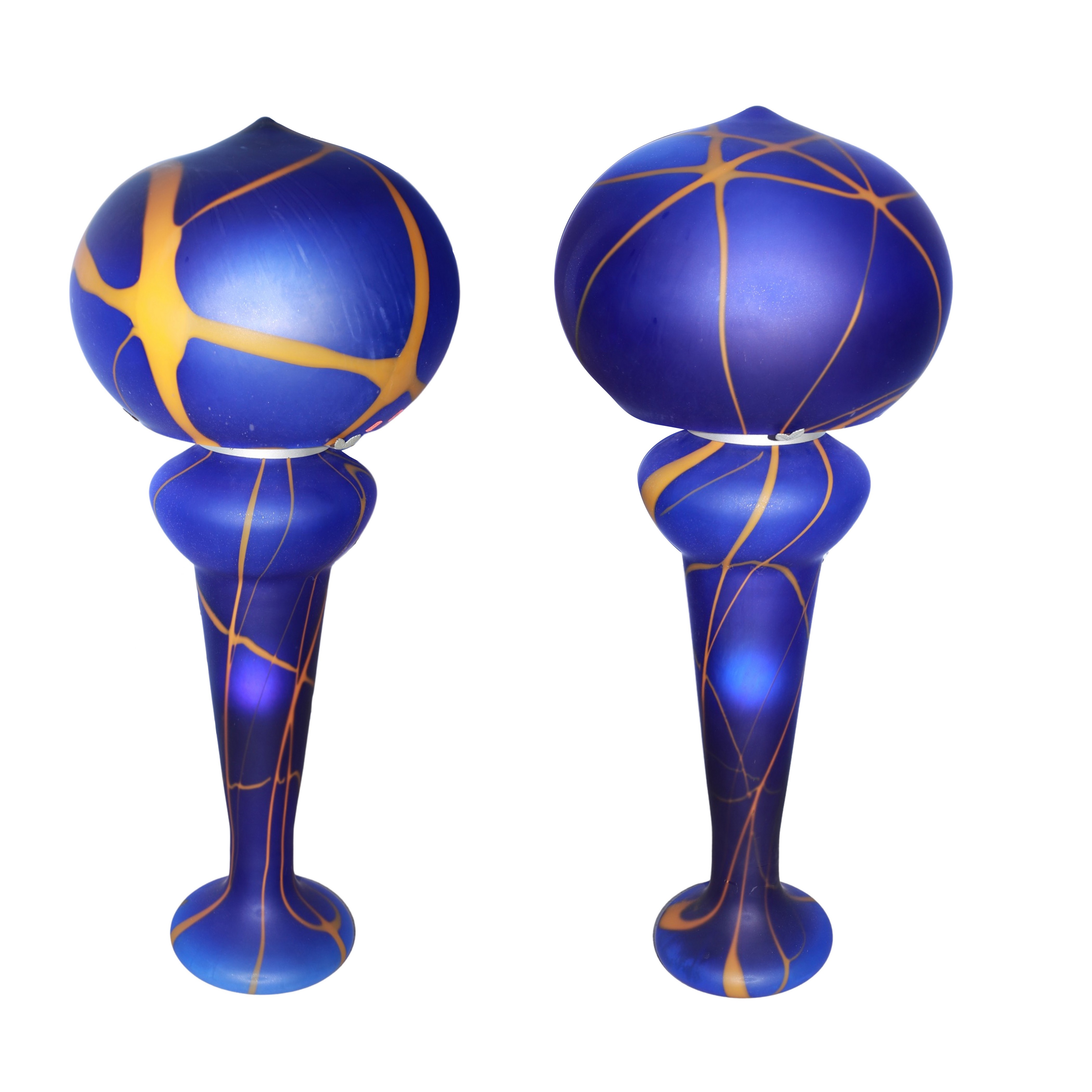 Blown glass floor standing lamp