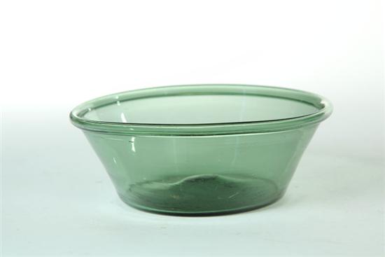 ***BLOWN GLASS PAN.  American 