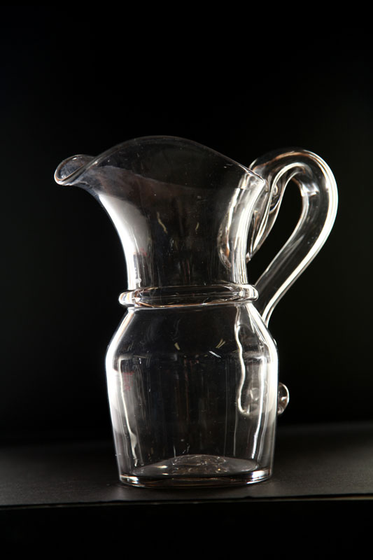 BLOWN GLASS PITCHER.  Pittsburgh 