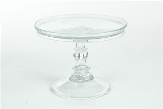 BLOWN GLASS SALVER.  Possibly