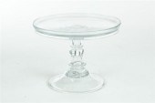BLOWN GLASS SALVER.  Possibly