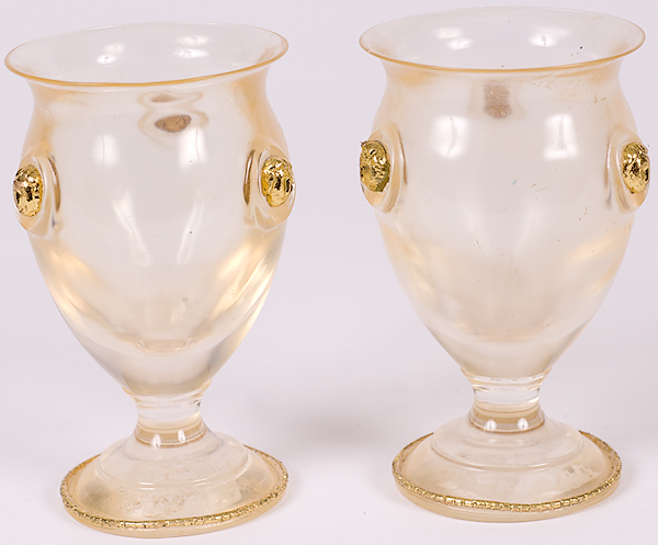 Blown Glass Vases A pair of blown