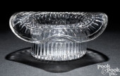 BLOWN THREE-MOLD CLEAR GLASS H