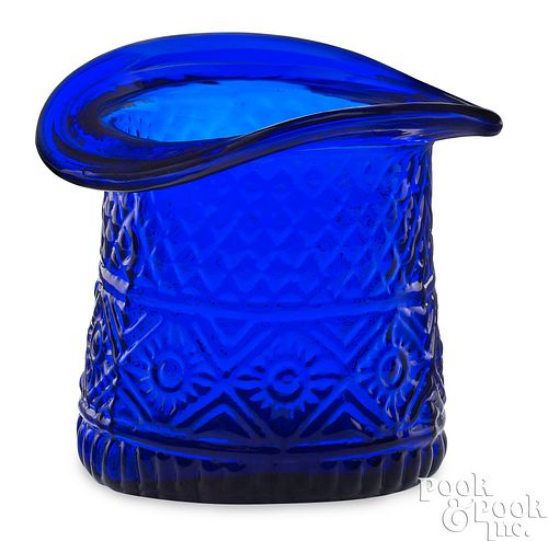 BLOWN THREE-MOLD GLASS HAT, CA.