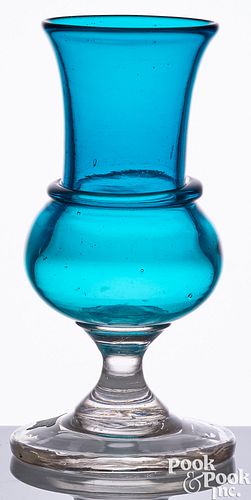 BLOWN TWO-COLOR GLASS VASE, MID