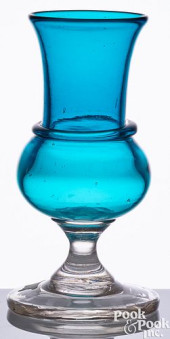 BLOWN TWO-COLOR GLASS VASE, MI