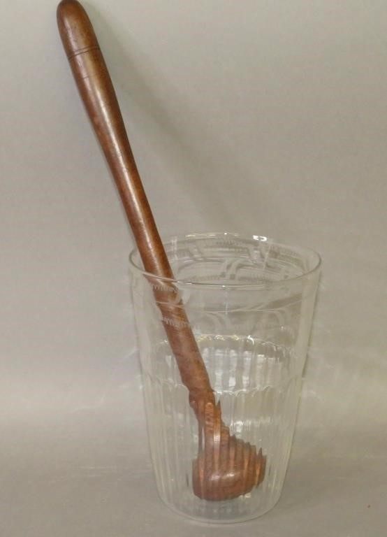 BLOWN UNCOLORED GLASS FLIPca.