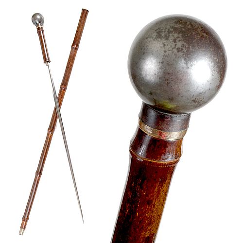 BLUDGEON SWORD CANE19th Century-