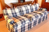 BLUE AND CREME GLENN PLAID SKI